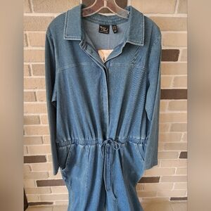 Denim Jumpsuit Women With Control NWT